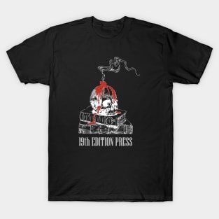 19th Edition Press Skull & Books T-Shirt